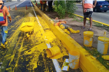 Hasta ahora se está precisando a qué organismo pertenece la cuadrilla de demarcación vial