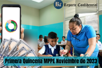 COBRA HOY 11 de Noviembre de 2023: Primera Quincena MPPE