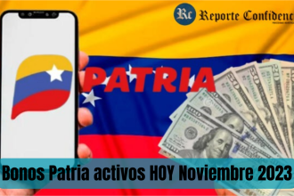 ¡Últimas noticias! Bonos Patria activos HOY 11 de Noviembre 2023