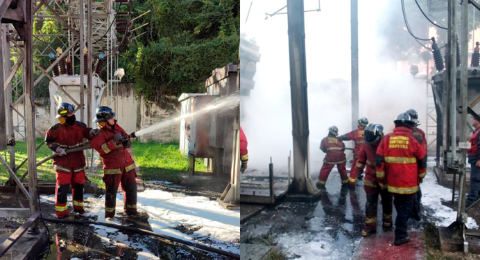 Explosión en subestación de El Cafetal dejó sin servicio eléctrico varias zonas de Baruta #17Nov