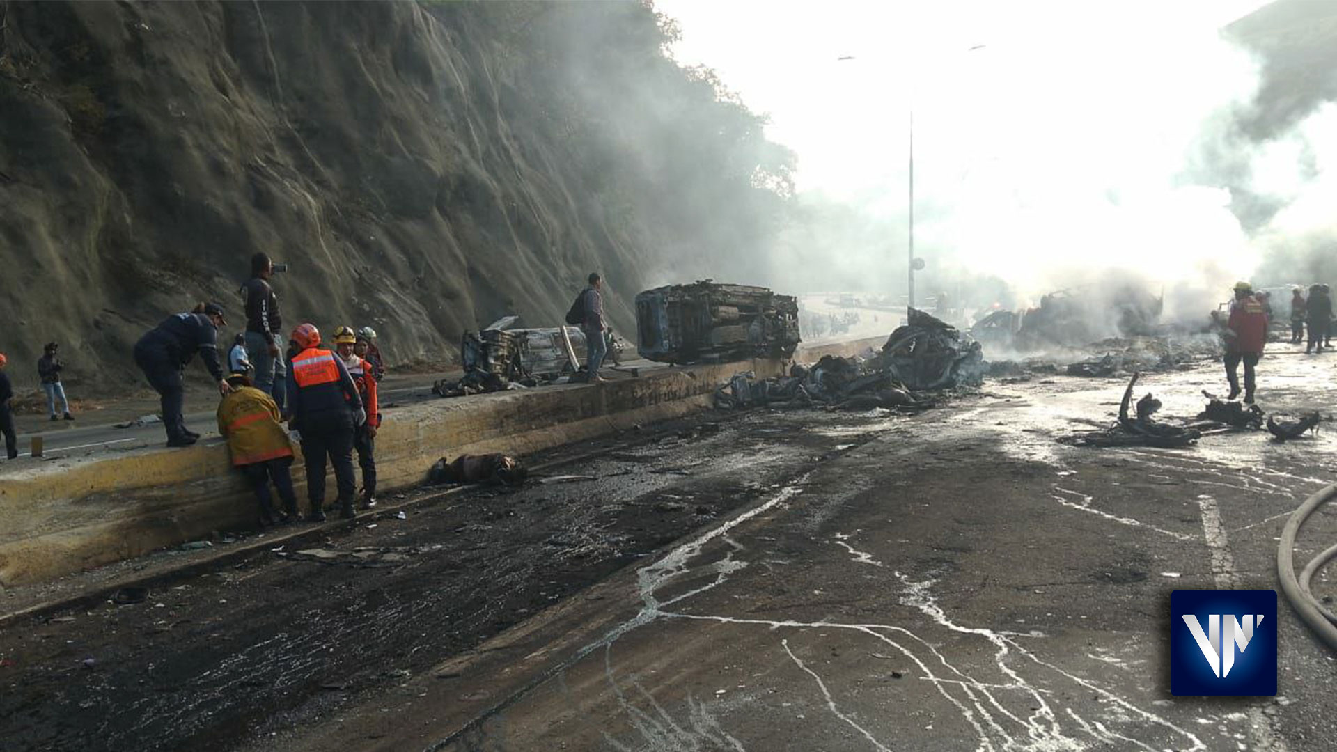 Héctor Rodríguez informa sobre un accidente en la Gran Mariscal de Ayacucho