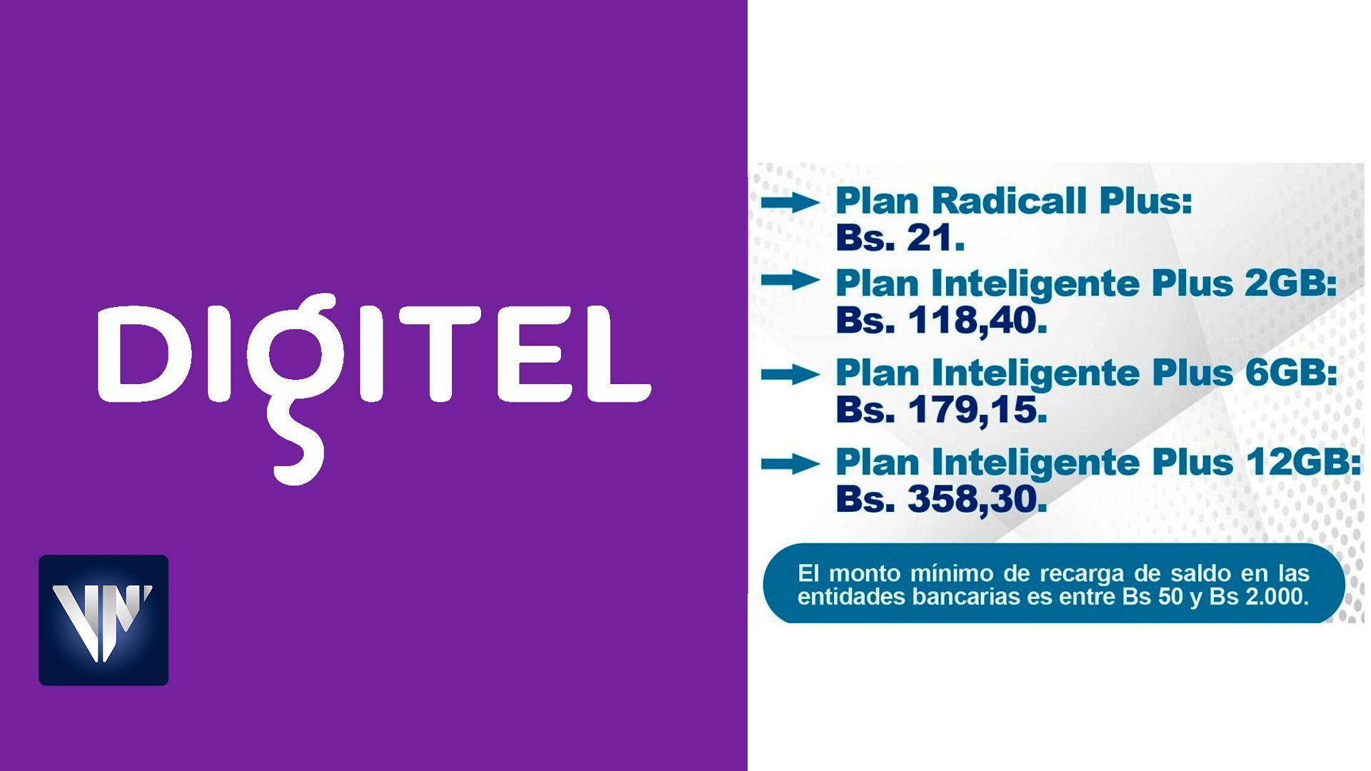 Digitel realiza incremento en sus precios de tarifas y planes