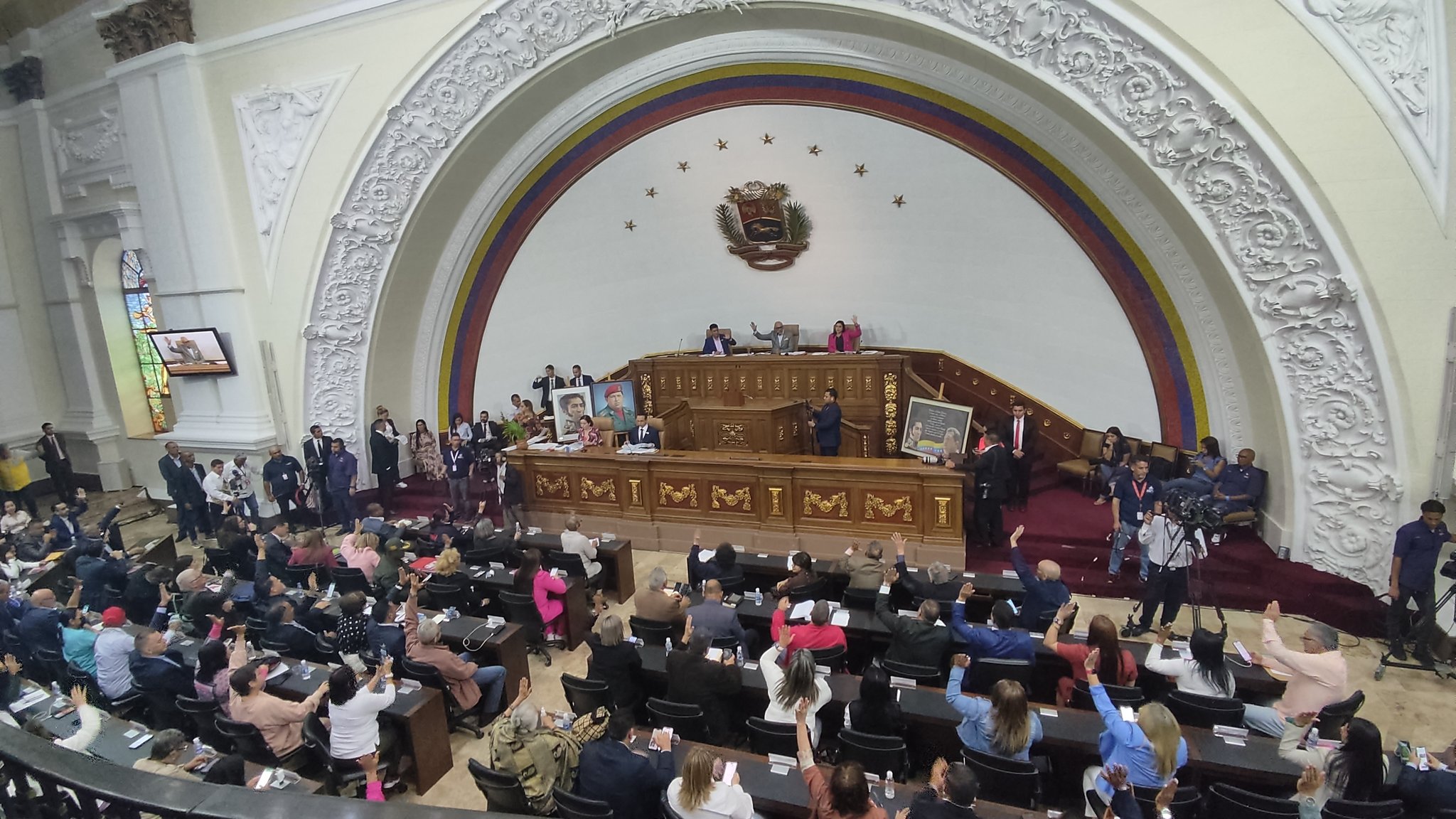 Acciones y logros de la Asamblea Nacional de mayoría chavista durante el año legislativo 2023