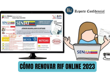 Cómo RENOVAR el RIF Online en el SENIAT 2023