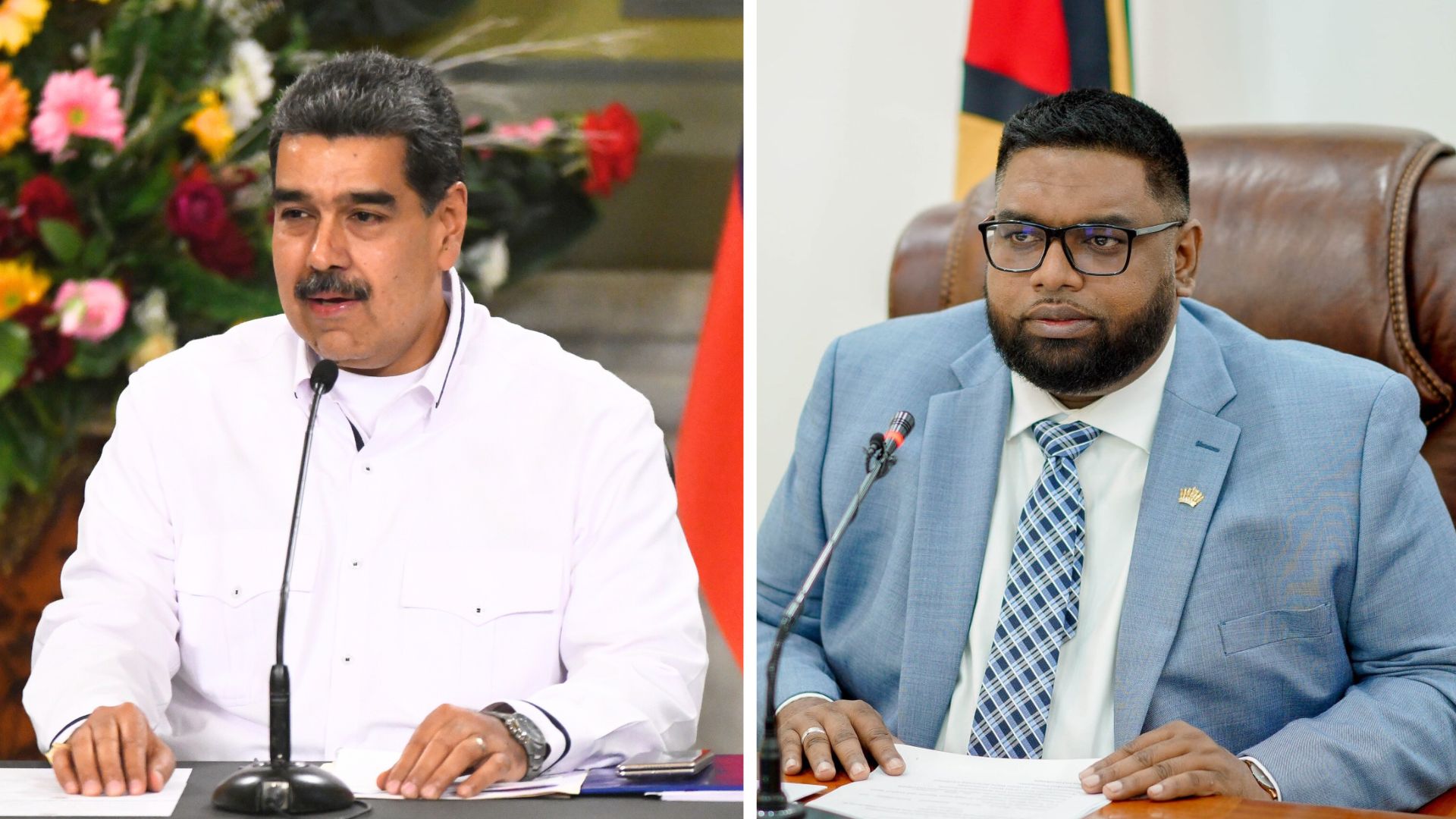 Encuentro cara a cara entre los presidentes de Venezuela y Guyana