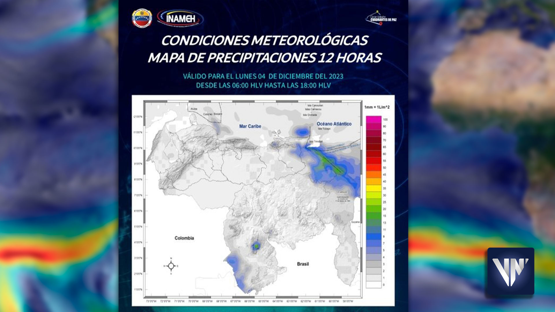 El pronóstico del clima para el lunes 4 de diciembre