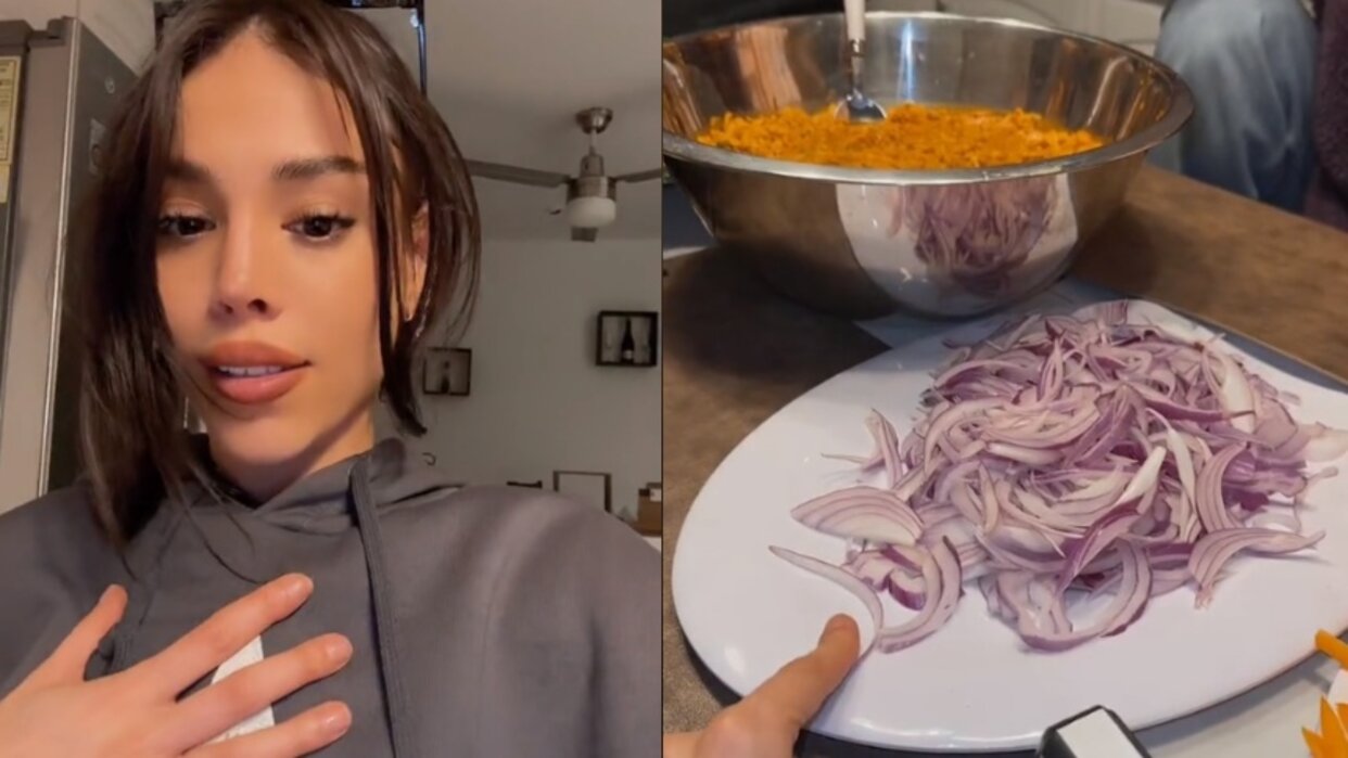 Danna Paola revoluciona la red al preparar hallacas