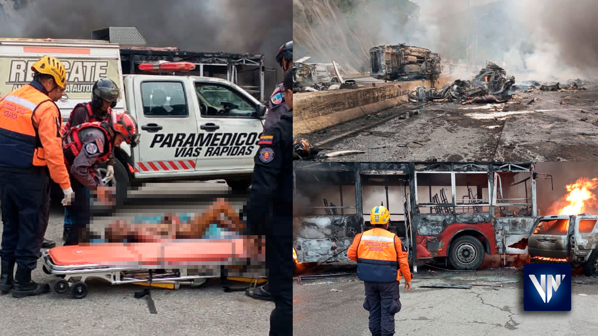 16 personas fallecen en un trágico accidente en la autopista Gran Mariscal de Ayacucho