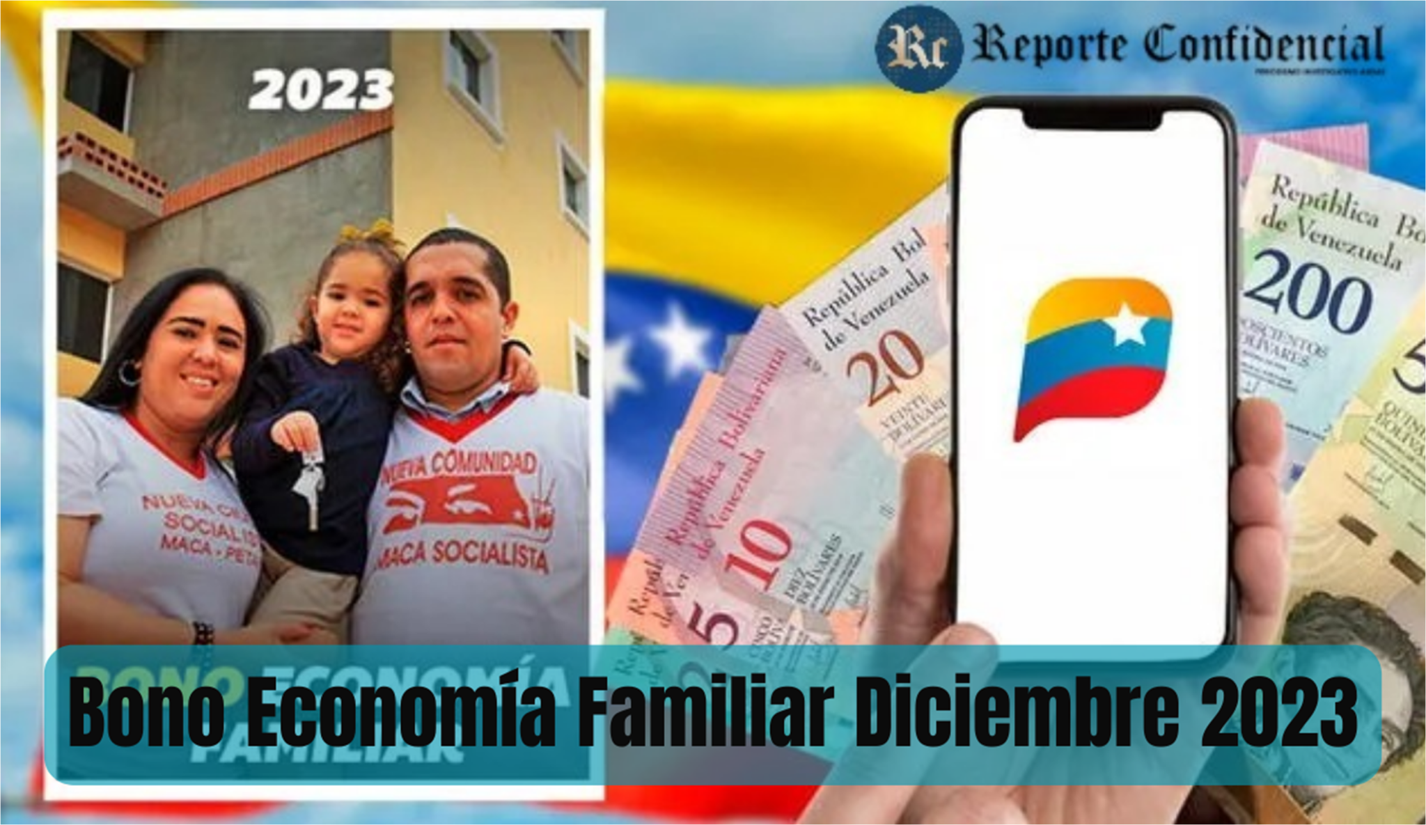 ¡Ya llegó! NUEVO AUMENTO Bono Economía Familiar Diciembre 2023