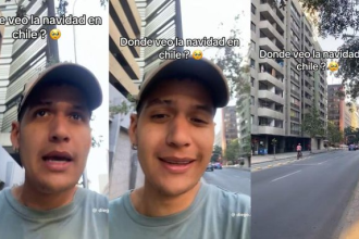 "¿Dónde veo la Navidad?": Venezolano es viral en TikTok por criticar "poco" espíritu navideño en Chile