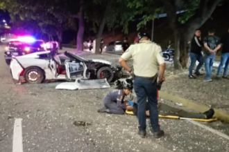 Mecánico murió en colisión de un Corvette en Caracas