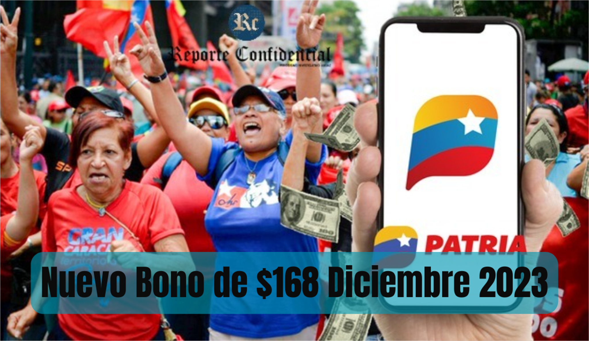 NUEVO BONO de $168 por PATRIA: Cóbralo HOY 03 de Diciembre 2023