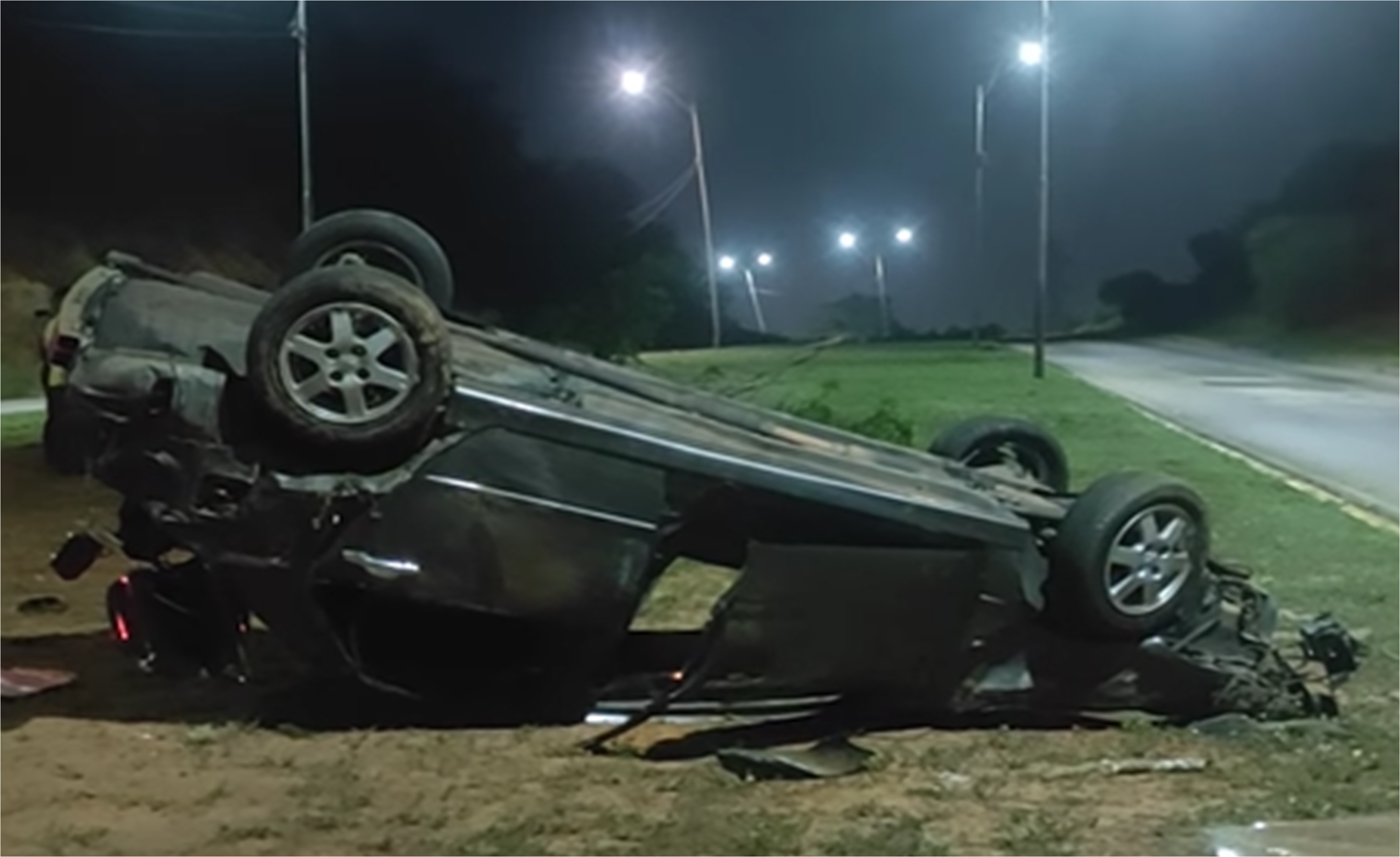 Aparatoso accidente en la Av. Luisa Cáceres de Arismendi +VIDEO