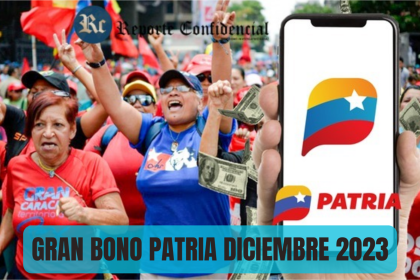 GRAN BONO PATRIA: CÓBRALO HOY 28 DE DICIEMBRE 2023