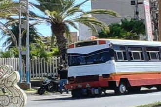 Margarita: Motorizado resulta arrollado por un bus en la Av. Bolivar