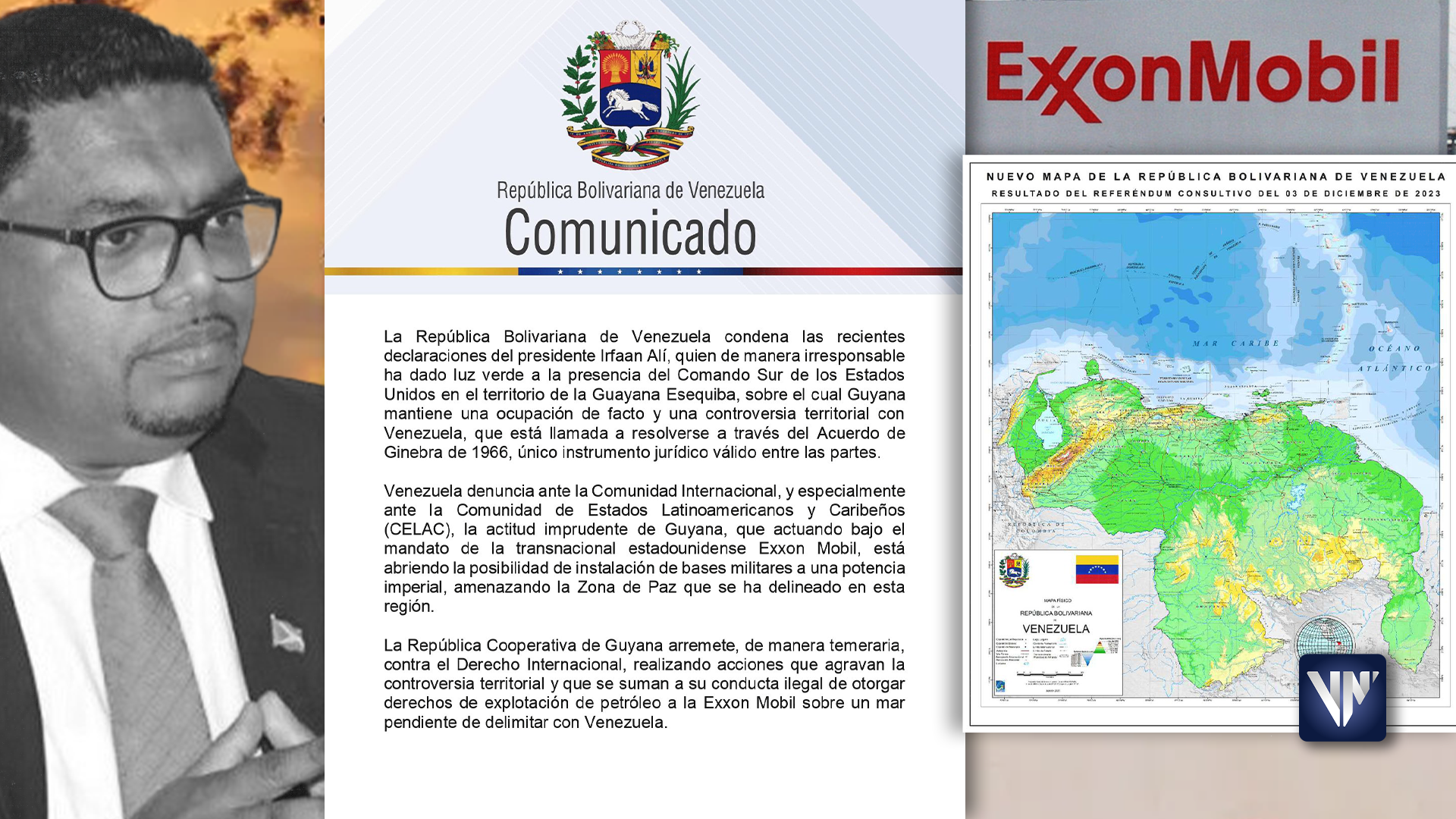 Venezuela rechaza los permisos de Guyana para permitir la presencia del Comando Sur en el territorio del Esequibo.