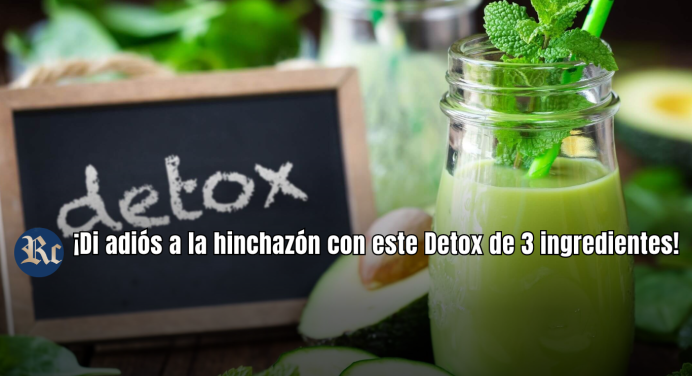 ¡Di adiós a la hinchazón con este Detox de 3 ingredientes!