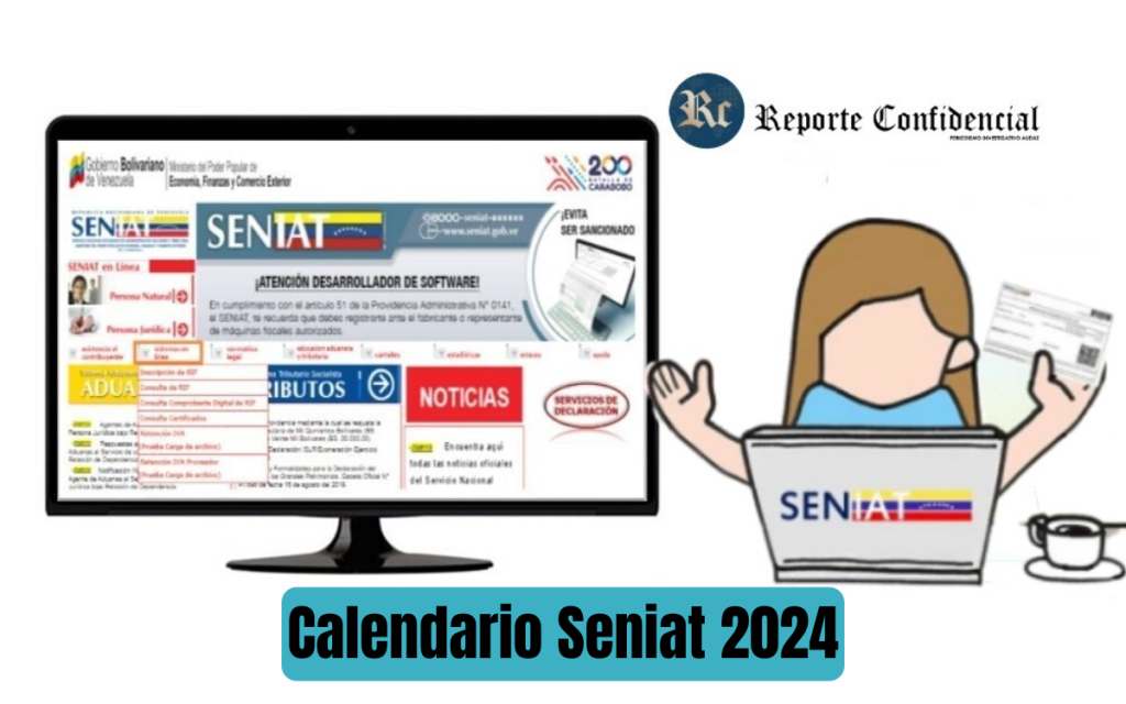 ¡Calendario Seniat 2024! CONOCE AQUÍ las FECHAS de Contribuyentes