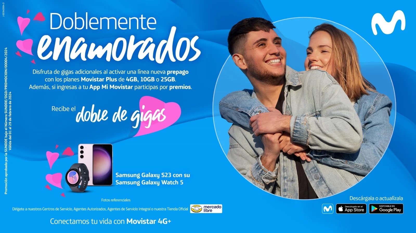 ¡ATENTOS! Movistar celebra el mes del amor regalando gigas adicionales