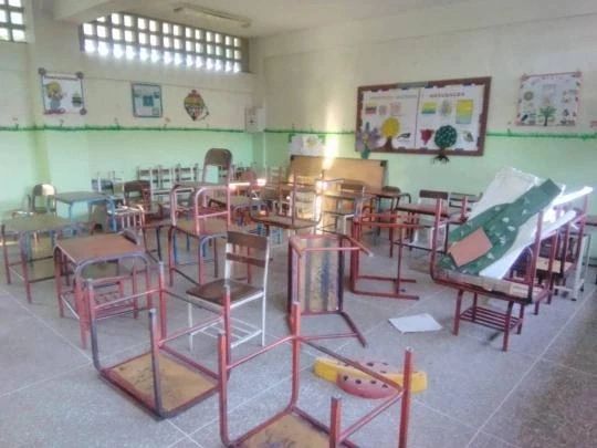 Vandalismo en escuela U.E.E. "Feliciano Hernández" en Los Bagres, isla de Margarita preocupa a la Comunidad Educativa.