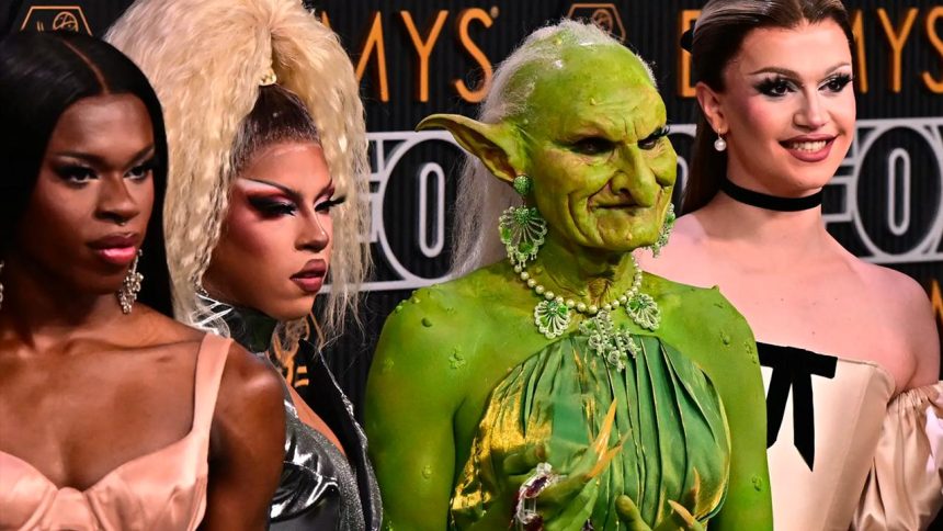 a extraña criatura verde que se coló en los Emmys 2024 (nadie sabía quién era)