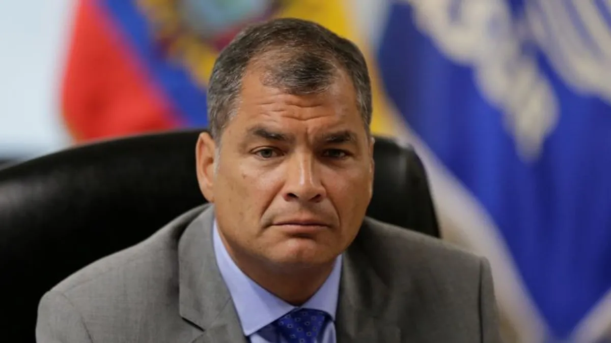 Propuesta de Correa: Gobierno de unidad nacional en Ecuador y resistencia al crimen organizado