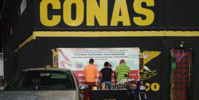 FANB capturó a tres personas por extorsión en Valle de la Pascua