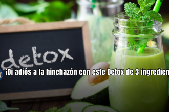 ¡Di adiós a la hinchazón con este Detox de 3 ingredientes!