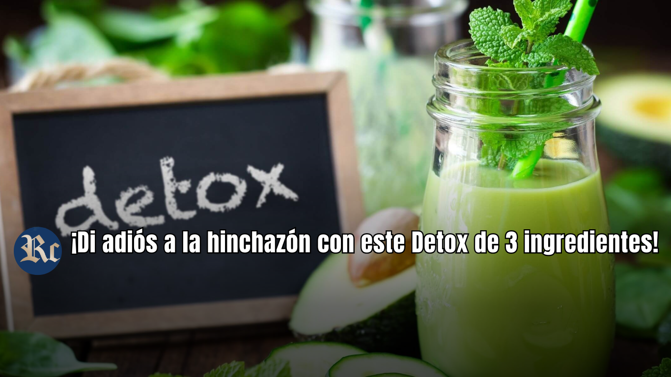 ¡Di adiós a la hinchazón con este Detox de 3 ingredientes!