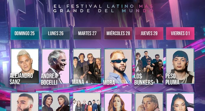 ¡Comienza el Festival de Viña del Mar el 25 de febrero! Descubre el cronograma completo.