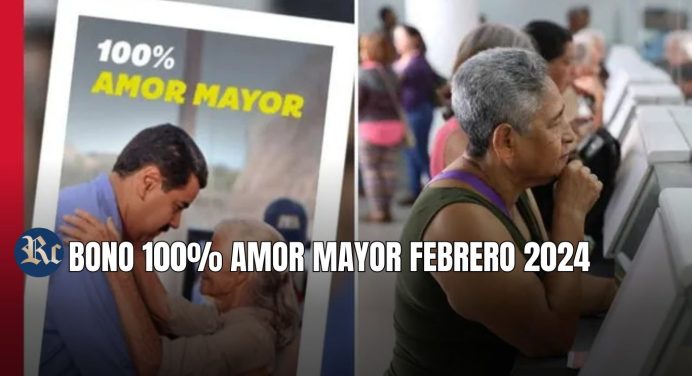 100% AMOR MAYOR FEBRERO 2024: COBRA HOY EL NUEVO MONTO