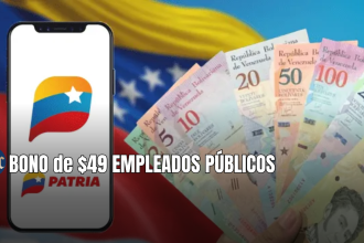 BONO de $49 EMPLEADOS PÚBLICOS: ¡Cobra HOY mismo por Patria!