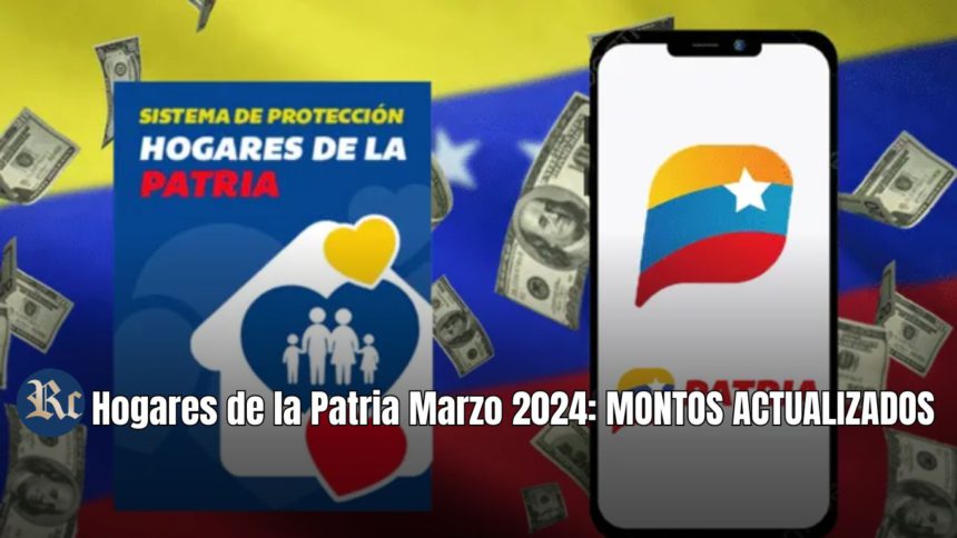 Hogares de la PATRIA MARZO 2024: MONTOS ACTUALIZADOS