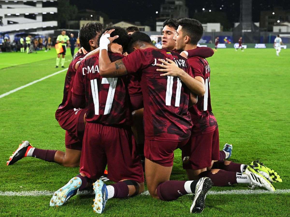 La selección venezolana Sub 23 logró un empate agónico en el último minuto