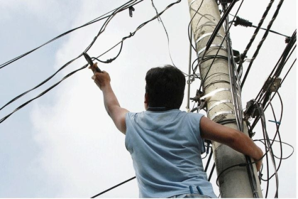 Electrocutado presunto ladrón de cables en Margarita / FOTO REFERENCIAL