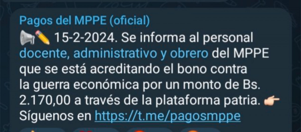 PAGOS MPPE HOY: QUINCENA, BONOS + NUEVOS MONTOS