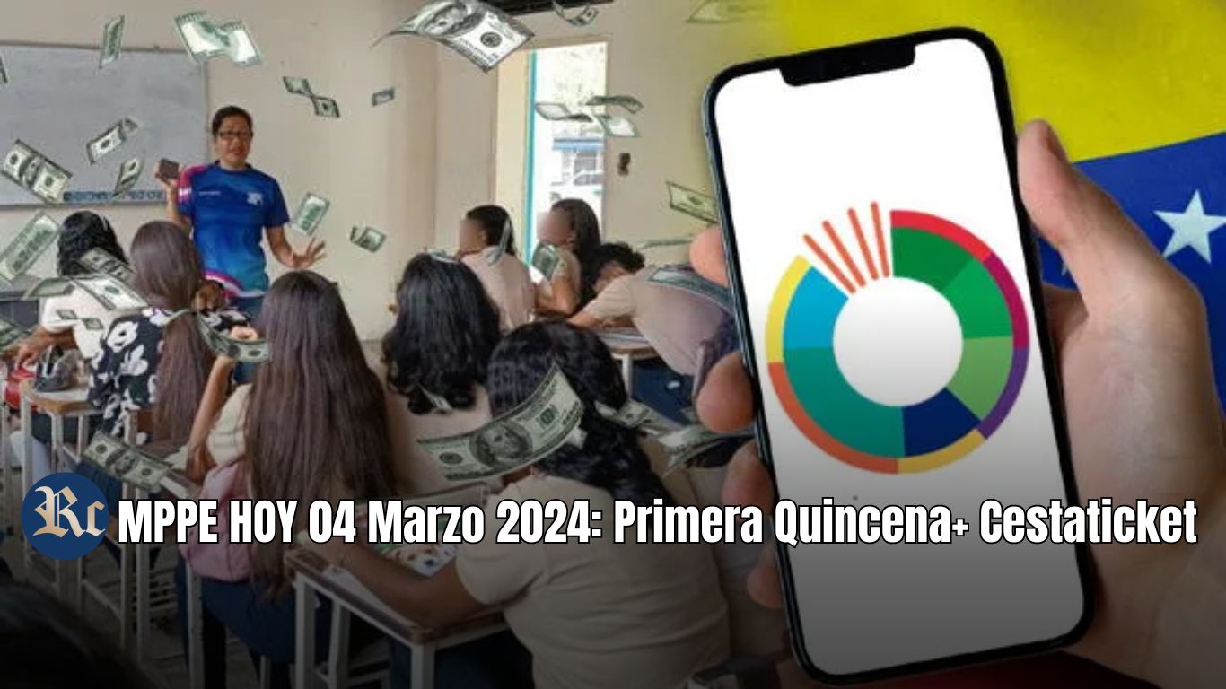 MPPE HOY 04 Marzo 2024: PRIMERA QUINCENA, Cestaticket + ÚLTIMAS NOTICIAS