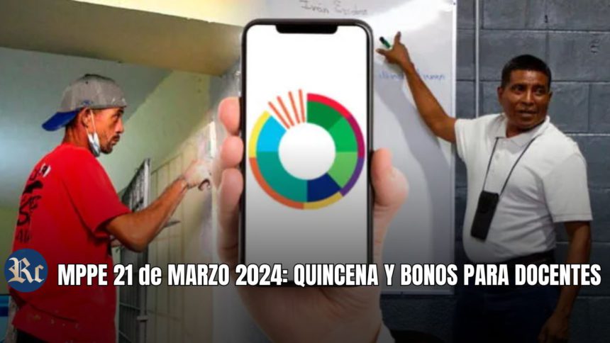 MPPE 21 de MARZO 2024: QUINCENA Y BONOS PARA DOCENTES