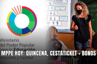 MPPE HOY: QUINCENA, CESTATICKET + BONOS