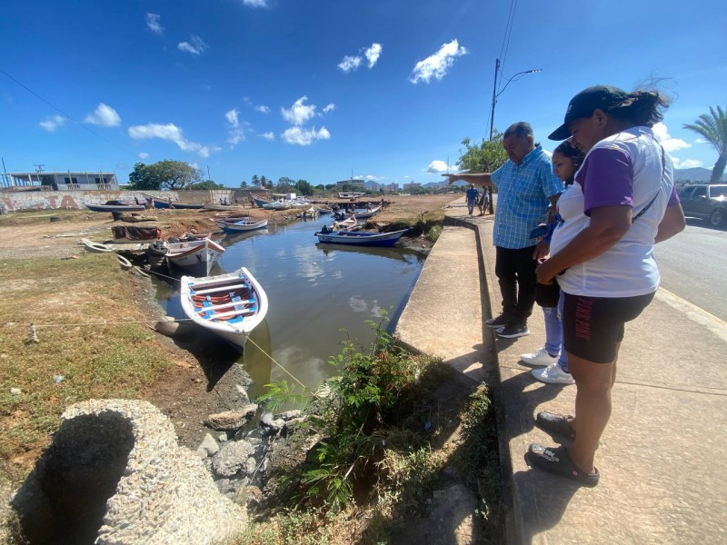 Inepesca solicita la unión de esfuerzos para sanear el canal de Las Piedras de Juan Griego