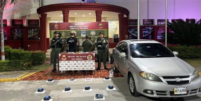 Detiendos con 10,5 kilos de droga en Táchira