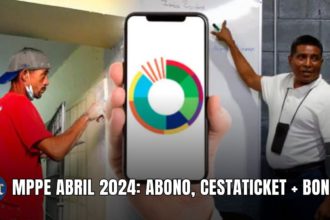 MPPE ABRIL 2024: ABONO, CESTATICKET + BONO