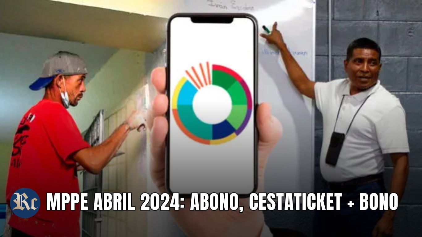 MPPE ABRIL 2024: ABONO, CESTATICKET + BONO