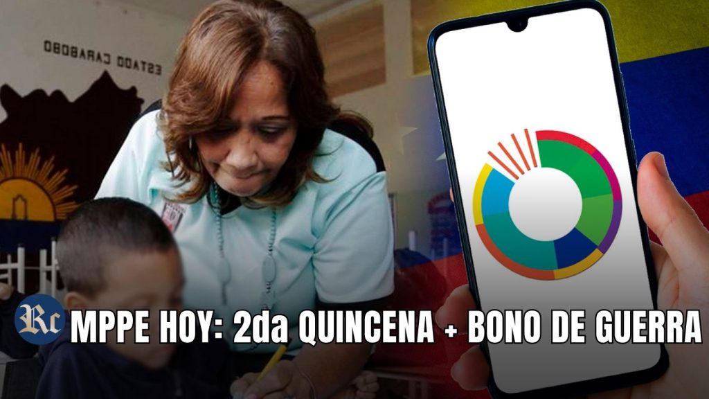 MPPE HOY: 2da QUINCENA + BONO DE GUERRA
