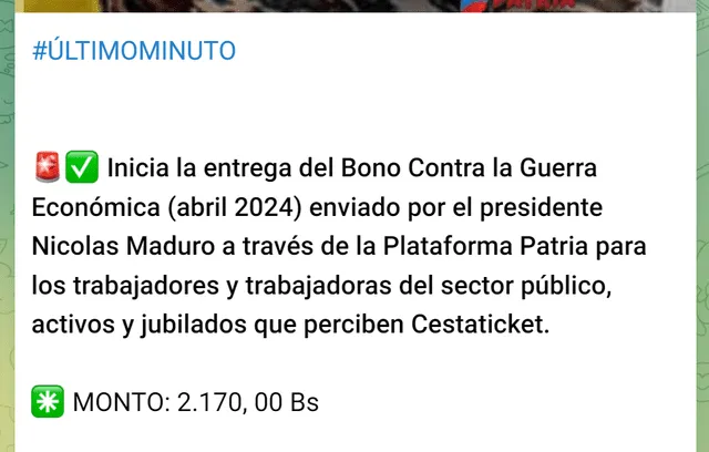 Los pensionados del Seguro Social también recibieron el Bono Contra la Guerra Económica a través del Sistema Patria. 