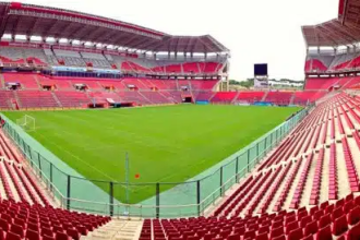 El presidente del órgano que rige los destinos del balompié nacional se mostró en el vídeo acompañado por el seleccionador Fernando "Bocha" Batista y su hermano Sergio "Checho" Batista. Ambos expresaron su satisfacción por el nivel del estadio.