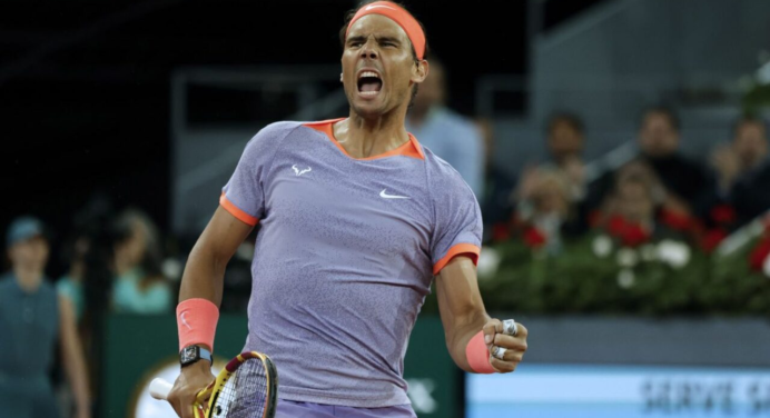 Rafael Nadal avanza a octavos de final del Masters de Madrid