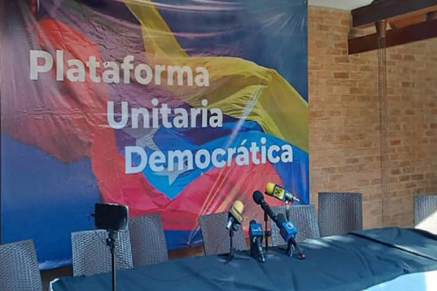 La plataforma ratificó su compromiso «indeclinable» de mantenerse «firme» en la ruta electoral y exigió al gobierno cumplir «con el Acuerdo de Barbados que, entre otros puntos, establece el respeto al candidato escogido por cada una de las partes».