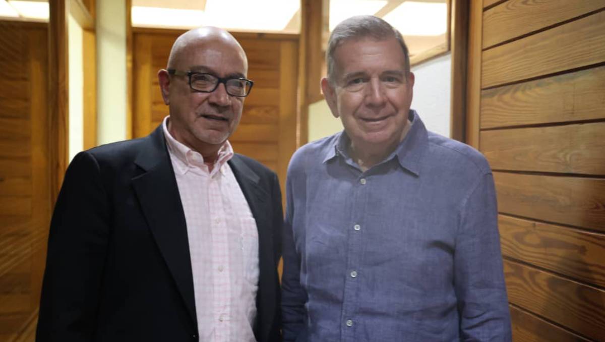 Edmundo Gonzalez Urrutia y Andrés Caleca se reunieron este 13-M