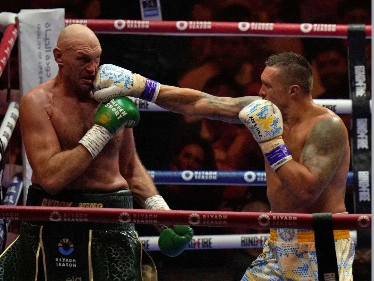 Oleksandr Usyk derrotó a Tyson Fury